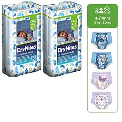 PANNOLINO HUGGIES DRYNITES BOY PYJAMA PANTS 4/7 ANNI MEDIUM 17/30KG 10 PEZZI - farmavitality.it
