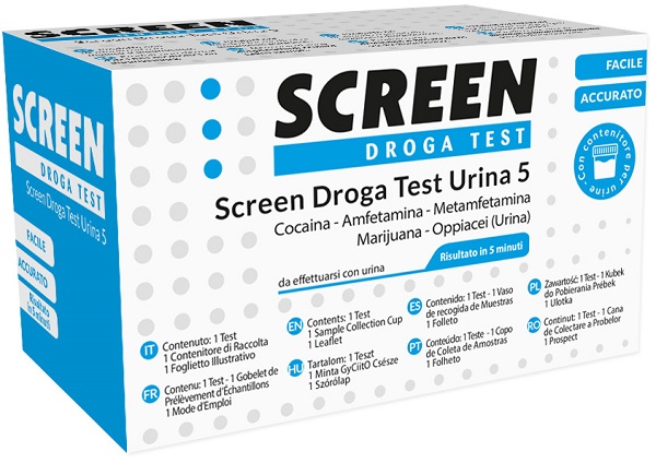 TEST DROGA SCREEN RILEVAZIONE 5 DROGHE NELL'URINA - farmavitality.it