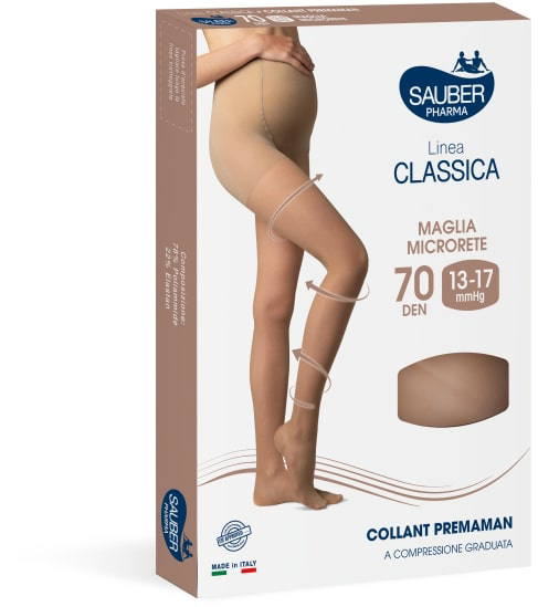 SAUBER COLLANT 70 DENARI PREMAMAN MAGLIA MICRORETE NEUTRO BEIGE 3 LINEA CLASSICA - farmavitality.it