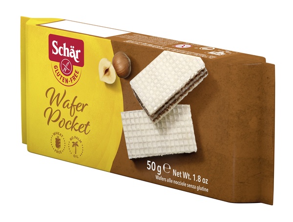 SCHAR WAFER POCKET ALLA NOCCIOLA 50 G - farmavitality.it