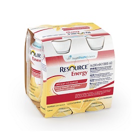 RESOURCE ENERGY VANIGLIA 4 BOTTIGLIE 200 ML NUOVO PACKAGING - farmavitality.it