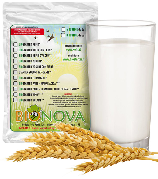 BIOSTARTER PER KEFIR 4 X 5 G - farmavitality.it