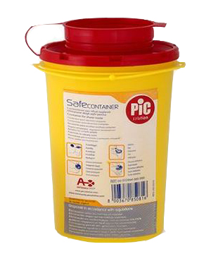 CONTENITORE DI SICUREZZA PER TALGIENTI PIC CAPACITA' 0,6 LITRI ARTICOLO 00022994000000 1 PEZZO - farmavitality.it