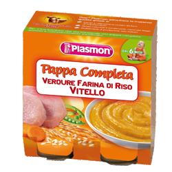 PLASMON OMOGENEIZZATO PAPPE VITELLO/VERDURA/RISO 190 G X 2 PEZZI - farmavitality.it