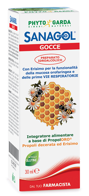 SANAGOL GOCCE PROPOLI ESTRATTO IDROALCOLICO 30 ML - farmavitality.it