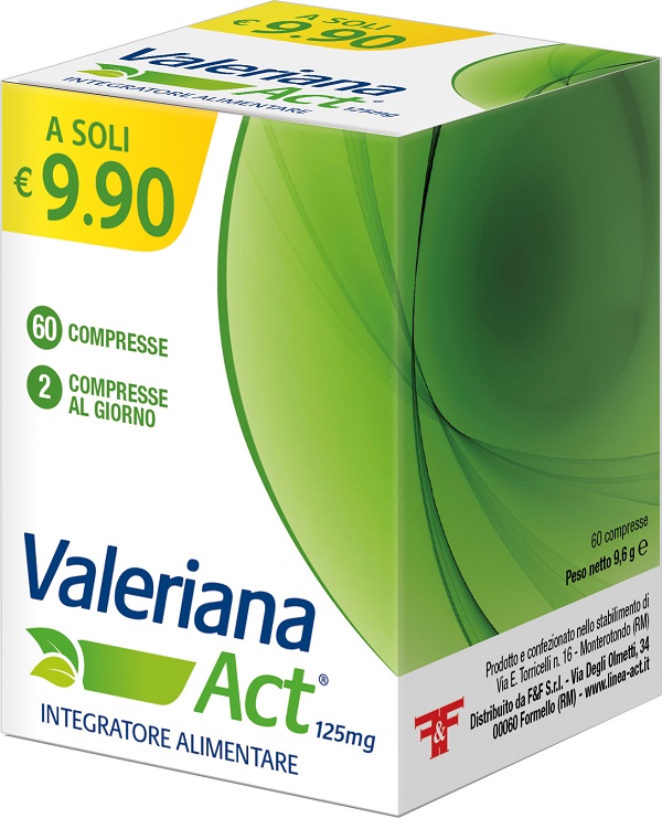 VALERIANA ACT 125 MG 60 COMPRESSE DA 125 MG - farmavitality.it