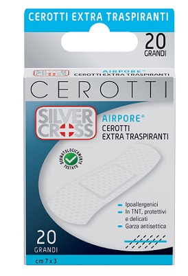 CEROTTO SILVER CROSS AIRPORE GRANDE 20 PEZZI - farmavitality.it
