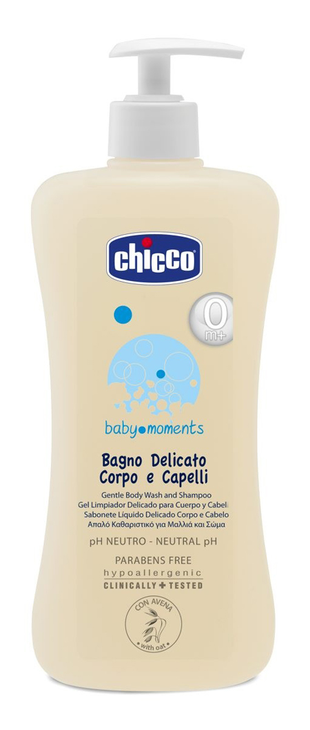 CHICCO COSMETICI BABY MOMENTS CORPO CAPELLI 500 ML - farmavitality.it