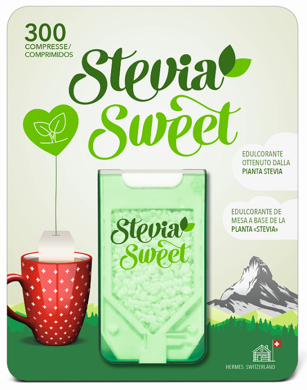 HERMESETAS STEVIA 300 COMPRESSE - farmavitality.it