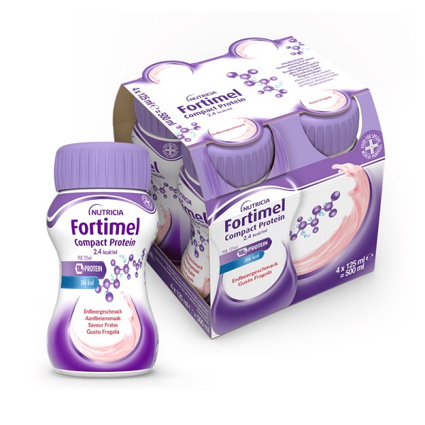 FORTIMEL COMPACT PROTEIN FRAGOLA 4 BOTTIGLIE 125 ML - farmavitality.it
