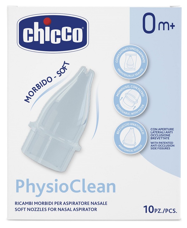 RICAMBI MORBIDI PER ASPIRATORE NASALE CHICCO PHYSIOCLEAN - farmavitality.it
