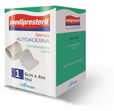 Medipresteril Benda Autoadesiva Compressione Lieve 6 X 4 M - farmavitality.it