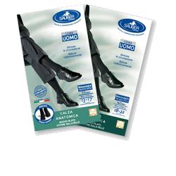 CALZA UOMO COTONE 140 DENARI MEDIA NERO - farmavitality.it
