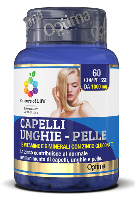 COLOURS OF LIFE CAPELLI UNGHIE PELLE 60 COMPRESSE 1000 MG - farmavitality.it
