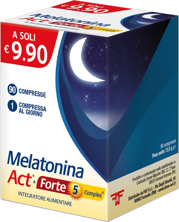 MELATONINA ACT 1MG + FORTE 5 COMPLEX 90 COMPRESSE - farmavitality.it