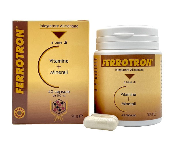 Ferrotron reintegra la quota di Ferro 40 capsule - farmavitality.it