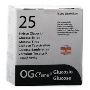 STRISCE MISURAZIONE GLICEMIA OGCARE 25 PEZZI - farmavitality.it