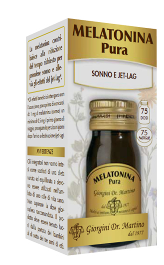 MELATONINA PURA 75 PASTIGLIE - farmavitality.it