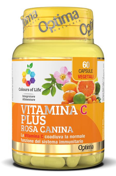 COLOURS OF LIFE VITAMINA C PLUS ROSA CANINA 60 CAPSULE VEGETALI 724 MG - farmavitality.it