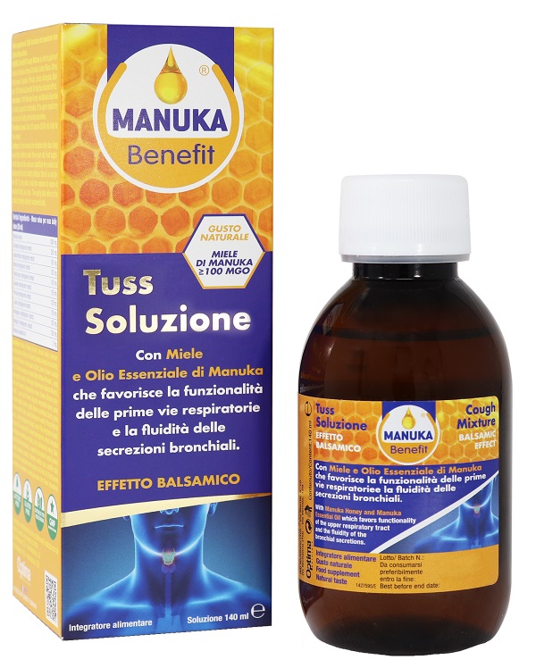 MANUKA BENEFIT TUSS SOLUZIONE 140 ML - farmavitality.it