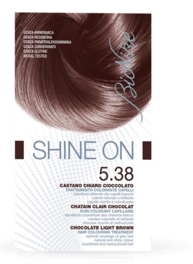 BIONIKE SHINE ON 5,38 CASTANO CHIARO CIOCCOLATO 125 ML - farmavitality.it