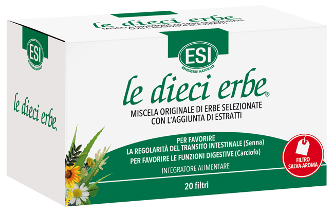 ESI LE DIECI ERBE TISANA 20 FILTRI - farmavitality.it