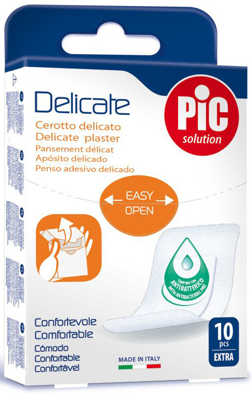 CEROTTO PIC DELICATE EXTRA ANTIBATTERICO 10 PEZZI - farmavitality.it