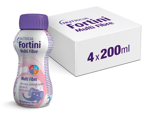 FORTINI MULTI FIBRE GUSTO FRAGOLA 200 ML - farmavitality.it