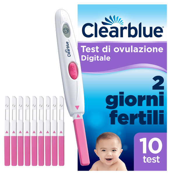 TEST DI OVULAZIONE CLEARBLUE DIGITALE 10 PEZZI - farmavitality.it