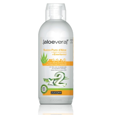 ALOEVERA2 SUCCO PURO D'ALOE DOPPIA CONCENTRAZIONE + ENERTONICI 1 LITRO - farmavitality.it