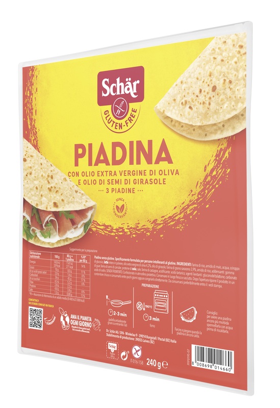 SCHAR PIADINA 3 PEZZI DA 80 G - farmavitality.it