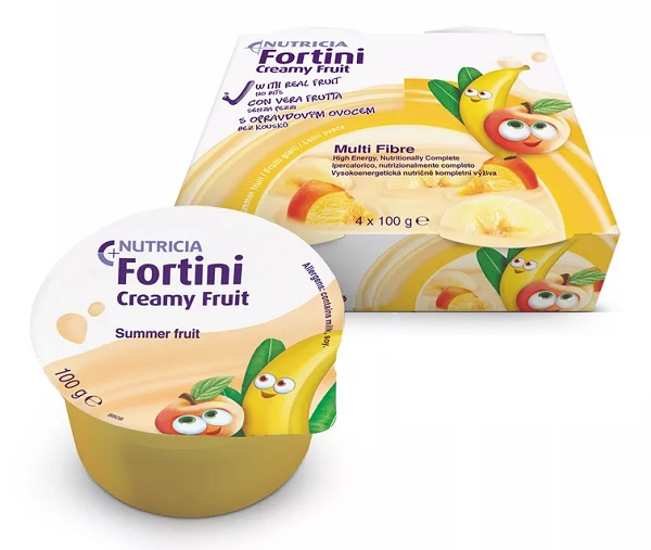 FORTINI CREAMY FRUIT MULTI FIBRE FRUTTI GIALLI 4X100 G - farmavitality.it