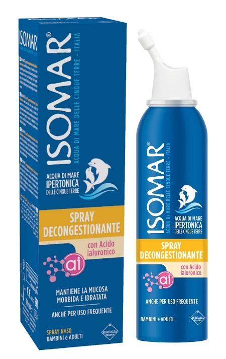 ISOMAR SPRAY DECONGESTIONANTE ACIDO IALURONICO 100 ML - farmavitality.it