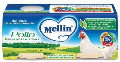 Mellin Omogeneizzato Carne Pollo 2x80g - farmavitality.it