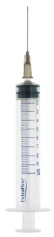SIRINGA EXTRAFINE IPODERMICA 10 ML AGO 12 GAUGE 22 - farmavitality.it