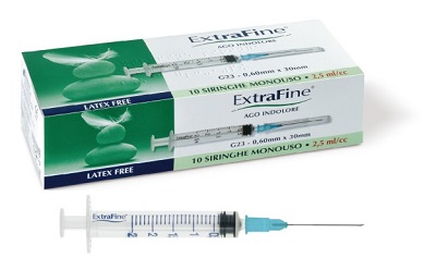 SIRINGA IPODERMICA EXTRAFINE 2,5 CC G23 0,60X30 10 PEZZI - farmavitality.it