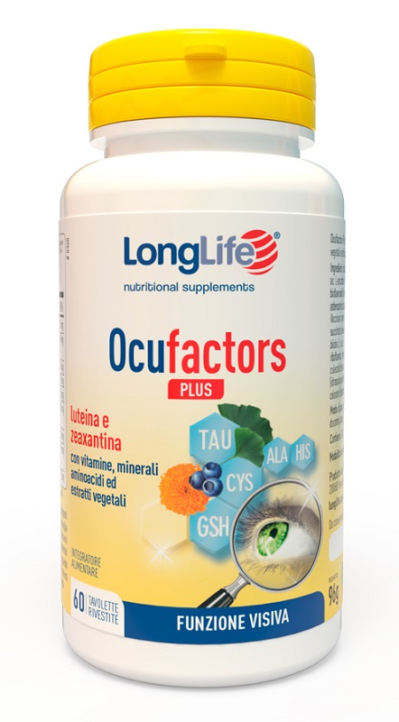 LONGLIFE OCUFACTORS PLUS 60 TAVOLETTE RIVESTITE - farmavitality.it
