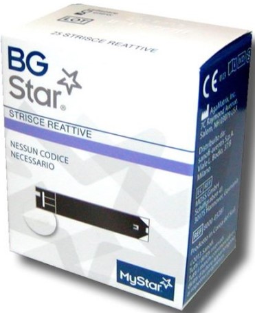 STRISCE REATTIVE MISURAZIONE GLICEMIA BGSTAR 50 PEZZI - farmavitality.it
