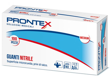 PRONTEX GUANTO IN NITRILE SENZA POLVERE GRANDE 8/9 100 PEZZI - farmavitality.it