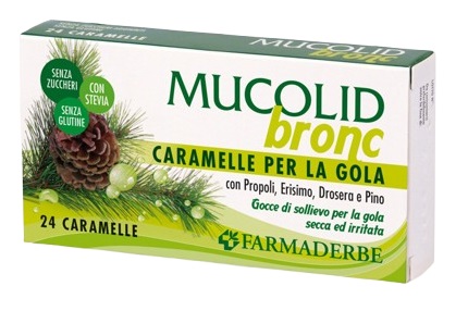 MUCOLID BRONC PROPOLI&PINO 24 CARAMELLE - farmavitality.it