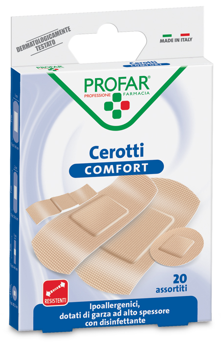 CEROTTO COMFORT ASSORTITI 20 PEZZI PROFAR - farmavitality.it