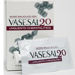 VASESAL 20 6 BUSTINE PLURIDOSE DA 5 ML UNGUENTO CHERATOLITICO - farmavitality.it