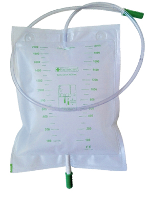 SACCA DA LETTO PER RACCOLTA URINA DA 2 LITRI CON SCARICO TUBO 90CM 30 PEZZI - farmavitality.it