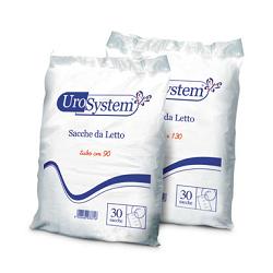 SACCA DI DRENAGGIO DA LETTO PER INCONTINENZA UROSYSTEM TUBO 90 CM SENZA SCARICO 30 PEZZI - farmavitality.it