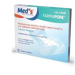 MEDS PORE MEDICAZIONE IN POLIURETANO ADESIVA IMPERMEABILE 10X15CM 5 PEZZI - farmavitality.it