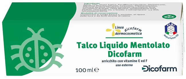 DICOFARM TALCO LIQUIDO MENTOLATO 100 ML - farmavitality.it