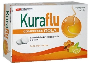 KURAFLU GOLA LIMONE/MIELE 20 COMPRESSE - farmavitality.it