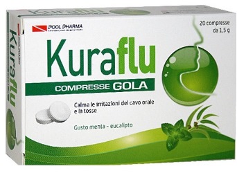 KURAFLU GOLA EUCALIPTO 20 COMPRESSE 1,5 G - farmavitality.it