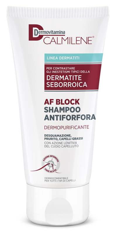DERMOVITAMINA CALMILENE AF BLOCK SHAMPOO ANTIFORFORA DERMOPURIFICANTE DERMATITE SEBORROICA 200 ML - farmavitality.it