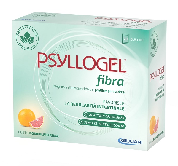 Nathura Psyllogel Fibra Pompelmo Rosa 20 bustine - farmavitality.it